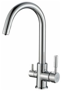 Смеситель для кухни Haiba HB76840 с подключением фильтра питьевой воды хром