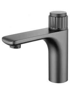 Смеситель для раковины Wonzon & Woghand Click WW-A40412-BGG тёмный графит