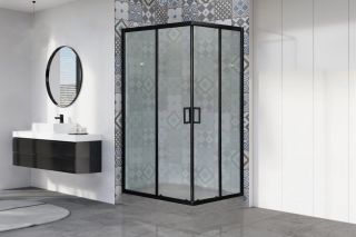 Душевой уголок Royal Bath HPD 100x80см чёрный RB8100HPD-C-BL