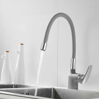 Смеситель для кухни Shevanik S443-9 серый