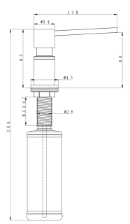 Дозатор Paulmark Kraft D003-401 антрацит