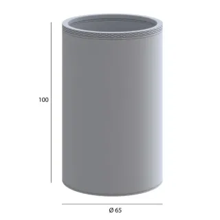 Стакан для зубных щёток Boheme Uno 10982-NB брашированный никель