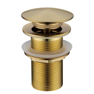 Донный клапан Boheme 612-MG без перелива золото матовое