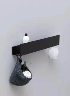 Полка Aquanet Магнум 341531 40 см чёрный матовый