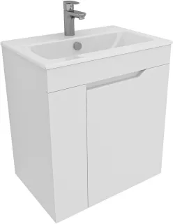 Тумба под раковину Aquanet Практика 330453 60 см белый матовый