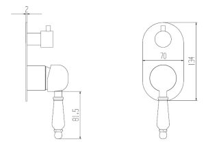 Душевая система Boch Mann Marbella Top хром ВМ8732