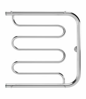Полотенцесушитель водяной Indigo Фокстрот Liana FLW60-80P с полкой 60x80 см хром
