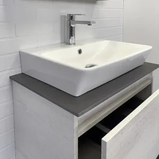 Тумба с раковиной Comforty Прага 00-00014535 60 см Серый