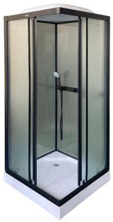 Душевая кабина Parly 80x80см чёрный FQ811B