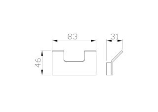 Двойной крючок для ванной Wonzon & Woghand Lotte WW-8325 хром
