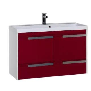 Тумба под раковину Aquanet Тиволи 180058 100 см бордо
