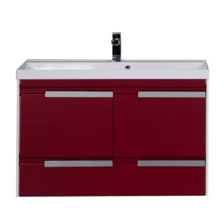 Тумба под раковину Aquanet Тиволи 180058 100 см бордо