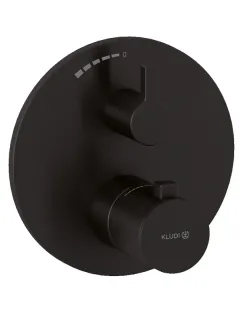 Смеситель для душа Kludi Nova Fonte Puristic 20885N215 с термостатом сталь оружейная брашированная