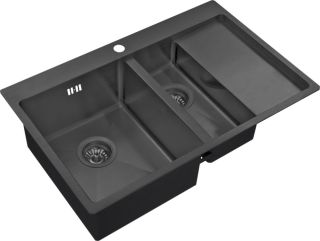 Мойка кухонная Zorg Inox PVD PVD 5178-2-L GRAFIT