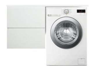 Подвесная тумба под раковину Эстет Dallas Luxe ФР-00002307 Л/П 100см два ящика белый