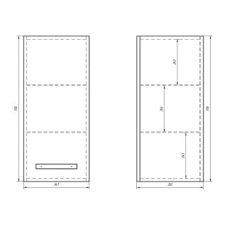 Dreja Полупенал Almi 35, белый лак