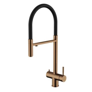 Смеситель для кухни с подключением фильтра Knotlor SS-16/RB, бронза