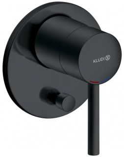 Встраиваемый смеситель для ванны и душа Kludi Bozz чёрный матовый 387163976