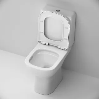 Унитаз напольный AM.PM Sunny 2.0 C85C8601SC безободковый с сиденьем микролифт белый