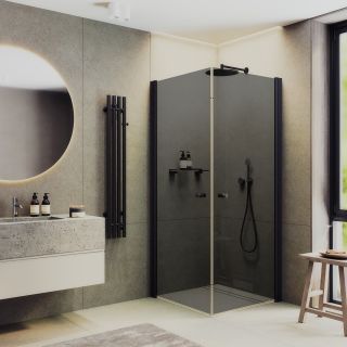 Душевой уголок MaybahGlass MGY-1300-6 90x90см чёрный