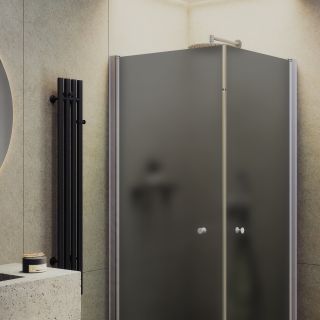 Душевой уголок MaybahGlass MGY-1295-5 80x80см хром матовый