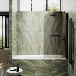 Шторка на ванну MaybahGlass MGV-772-6 50см чёрный