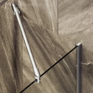 Шторка на ванну MaybahGlass MGV-65-5у 90см хром матовый