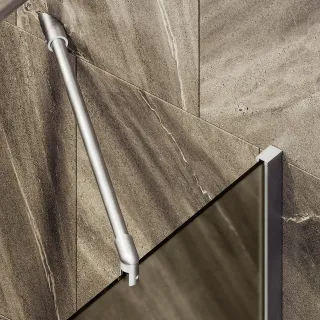 Шторка на ванну MaybahGlass MGV-73-5ш 50см хром матовый