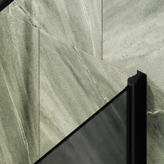 Шторка на ванну MaybahGlass MGV-616-6 70см чёрный