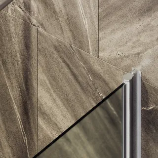 Шторка на ванну MaybahGlass MGV-610-5 50см хром матовый