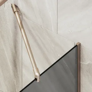 Шторка на ванну MaybahGlass MGV-78-2у 40см бронза