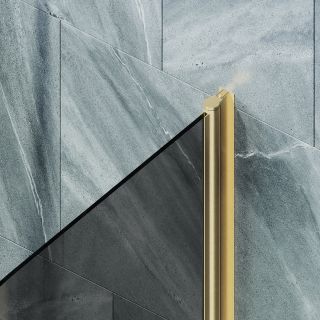 Шторка на ванну MaybahGlass MGV-773-3 50см золото