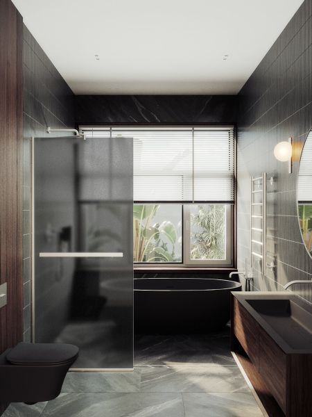 Душевая перегородка MaybahGlass MGD-730-5у 79см хром матовый