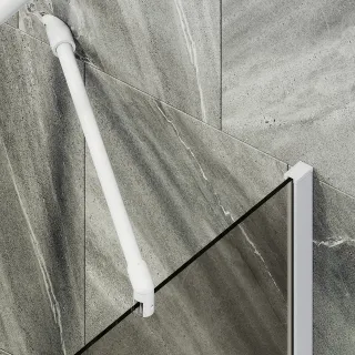 Шторка на ванну MaybahGlass MGV-66-1ш 40см белый