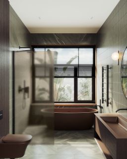 Душевая перегородка MaybahGlass MGD-697-6ш 79см чёрный