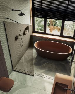 Душевая перегородка MaybahGlass MGD-696-6у 79см чёрный