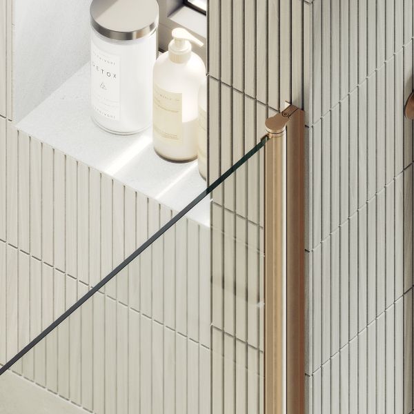 Душевая дверь MaybahGlass MGD-803-2 80см бронза