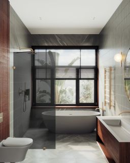 Душевая перегородка MaybahGlass MGD-274-2 79см бронза