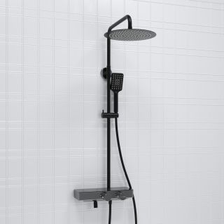 Душевой комплект WasserKRAFT A114.160.130.CB Thermo черный