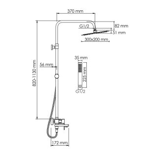 Душевой комплект WasserKRAFT A177.069.103.010.CH хром