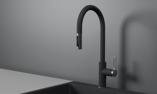 Смеситель для кухни Granula 8168, ГРАФИТ графит