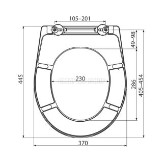 Сиденье для унитаза AlcaPlast Softclose A604