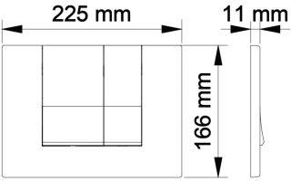 Инсталляция для унитаза Berges Novum F3 с кнопкой хром глянец 040253