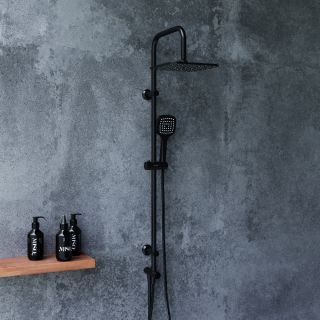 Душевая стойка Dorff Norma без смесителя чёрный D0712020