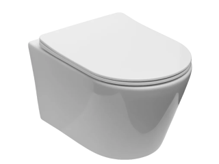 Унитаз подвесной Aquanet Logan Tornado 340298 безободковый с микролифтом белый