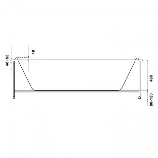 Акриловая ванна Bas Ньюлав 180x90 см