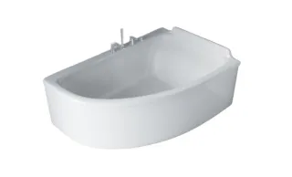 Ванна из искусственного камня Astra-Form Анастасия 01010024 правая 182x125 см белый глянец