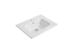 Тумба с раковиной Aquatek Вега AQ77060-MW 61 см белый матовый