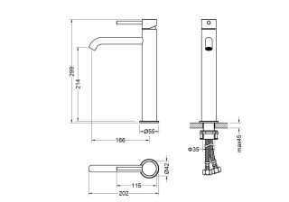 Смеситель для раковины Aquatek Европа AQ1304CR хром