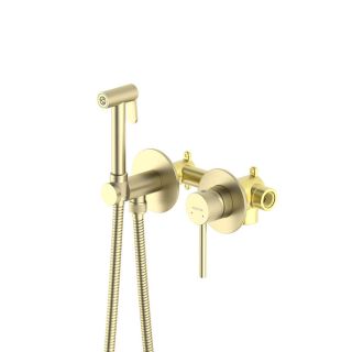 Гигиенический душ со смесителем Aquatek Европа AQ1319BG шлифованное золото